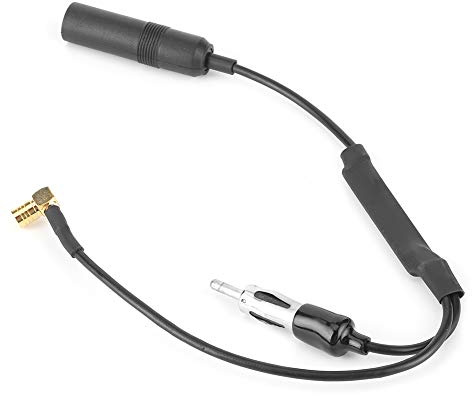 KIMISS Adaptador Divisor de Antena Dab de 34,5 Cm con Ganancia de 15-20 DB y bajo Consumo de Energía para Radio de Coche - Fácil Instalación Plug and Play