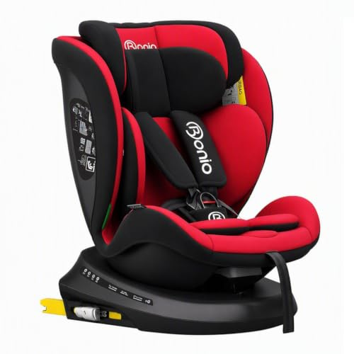 Bonio I-Size Silla de Coche Giratoria 360 con ISOFIX, 40-150cm (0~36kg)