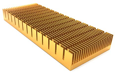Cooling Module, 5.9 x 2.36 x 0.7 inch Aluminum Heat Sink Heatsink Cooler Fin for High Power LED Amplifier Transistor Heat Diffusion Cooling Fin