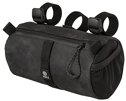 AGU Lenkertasche Roll Bag, 1,5L Fahrradtasche Lenker Vorne für Bikepacking, Wasserabweisend, Reflektierend, Einfache Montage, 100% Recyceltes Polyester - Reflective Mist