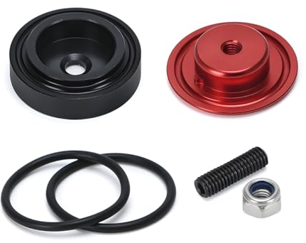 JNNJ Scheibenwischer Wischerstecker Wischerstecker, Auto Heckscheibenwischer Delete Plug, Fahrzeug Aluminiumlegierung Heckwischer Löschen Stecker Abdeckung(Rot)