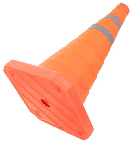 DINHEAROM Cono de Tráfico para Control de Estacionamiento y Seguridad Vial para Escuelas Deportivos y Construcción Material Resistente y de Transportar