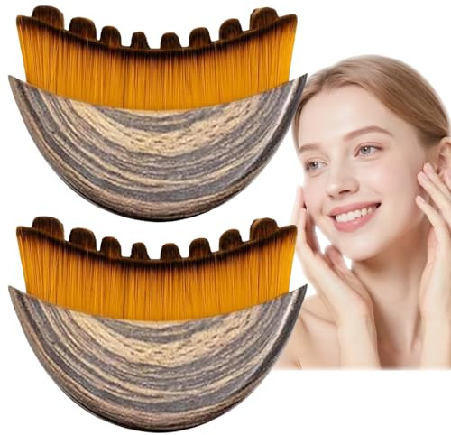 Face Brush & Body, Jawline Contour Massager with Ergonomic Handle, Cellulite Massage Brush for Skin Tightening and Lymphatic System Stimulation, 2PCS
