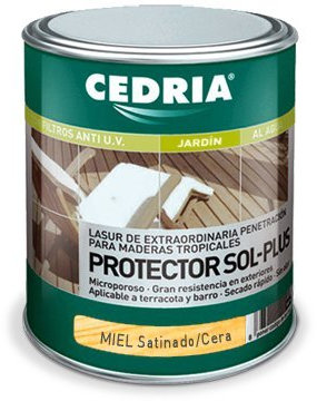 Lasur protector madera Cedria Protector Sol Plus Miel 20 litros