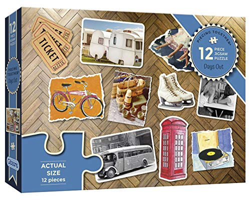 Days Out | 12 XXL Piece Jigsaw Puzzle | Dementia Puzzle | Extra Large Piece Jigsaw Puzzle for Alzheimer’s | Premium 100% Recycled Board | Gift for Elderly Grandparents | Gibsons Games