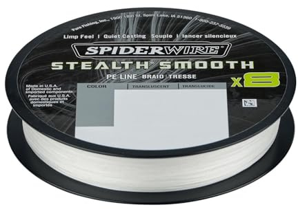 Spiderwire Stealth Smooth8 X8 PE Braid - 150m Angelschnur, Farbe:Translucent, Durchmesser/Tragkraft:0.07mm / 6kg