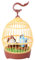 Toddmomy Singender, zwitschernder Vogel, aktivierter Vogel im Käfig, Vogelgeräusche, Spielzeug, Vogel, Tier, singendes Spielzeug (zufällige Farbe)