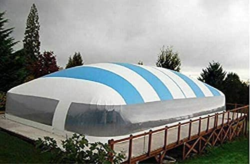 Inflatable TPU Hot Tub Swimming Pool Solar Dome Cover Tent W/Blower & Pump (15x8x3m)