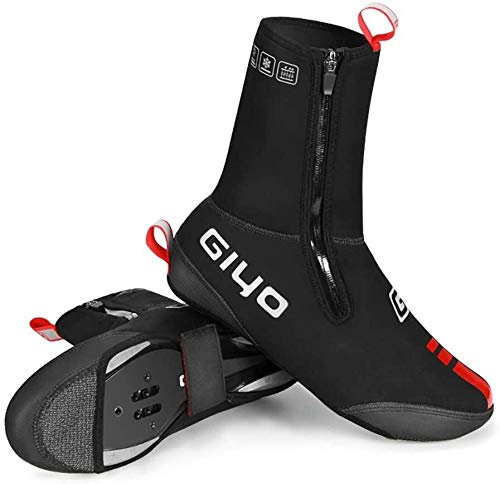 Cycling Shoe Covers Waterproof Cycling Overshoes, Road Cycling Shoes,Road Bike Overshoes,Bike Bicycle Shoe Covers Overshoes,Cold-Proof Waterproof Thermal Lining Warmer Road Cycling Overshoes Booties