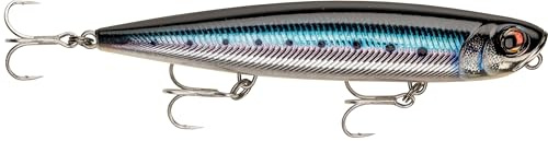 Rapala - Leurre de Pêche Precision Xtreme Pencil Saltwater Construction Plastique - Leurre Mer Flottant - Profondeur de Nage Surface - Taille 12,7cm / 26g - Fabriqué en Estonie - Live Blue Sardine