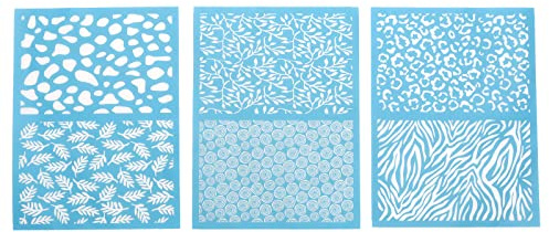 ECSiNG 3Pcs Clay Screen Printing Stencils - Silk Screen Stencils Accessories for DIY Craft Making - 12x16cm