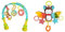 Oball Bright Starts, Fehn Activity-Spieltier Fledermaus – Baby Motorikspielzeug für Kinderwagen, Kinderbett und Babyschale zum Beißen