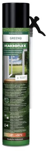 Henkel GreenQ PU-STD Makroflex Mousse de polyuréthane pour remblayage et isolation Gris avec adaptateur 750 ml