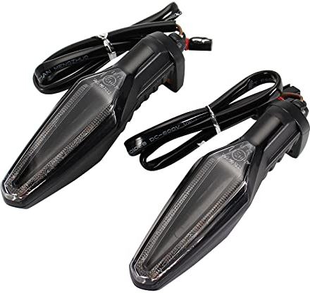 GIDIBII Motorrad Blinker,12V LED Mini Blinker Motorrad Zubehör Kompatibel mit BMW CE04 M1000RR S1000XR S1000RR R1200GS R1200R R1250R R1250RS G310GS F750GS F850GS R Nine T...2013-2022（Klare）