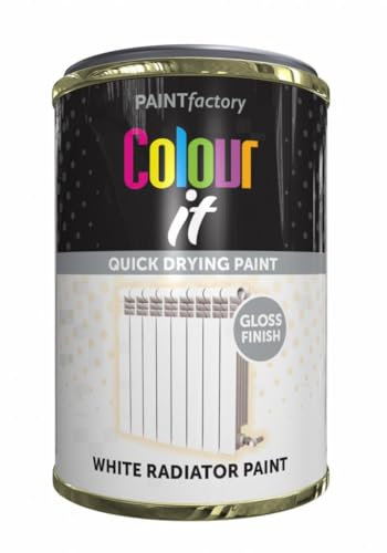 AlezyB 300ml All Purpose White Radiator Tin Paint 300ml Quick and Fast Drying Multipurpose for for Metal, Wood, Plastic and More for Interiro and Exterior
