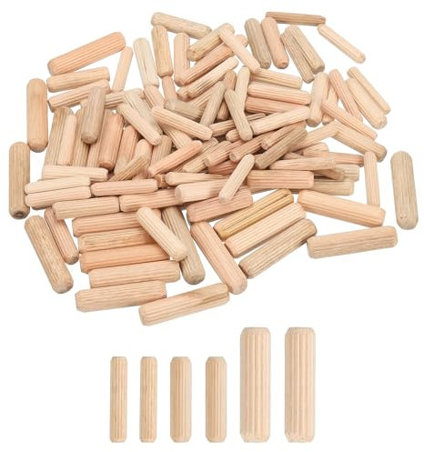 QUARKZMAN 180 tasselli in legno, 1/4, 5/16, 3/8, tasselli in legno, perni di collegamento per mobili, scanalature in legno per artigianato, progetti fai da te