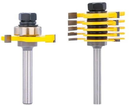 Fresa Per Tenone Regolabile Fresa Per Scanalatura A T Set Di Frese Per Scanalature A 3 Ali Per Fresa Per Scalpello Per Legno