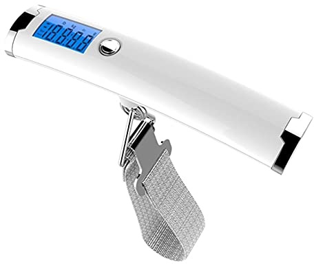 FHYTGBS Bilancia Digitale per bagagli-50Kg 10G Display a LED Bilancia Bilancia Digitale a Mano con Gancio da Pesca Bilancia a Sospensione Bilancia Elettronica per Bagagli