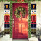 1 Paar Nussknacker Banner Nussknacker Weihnachtsschmuck Weihnachtsveranda Banner Schild Dekorationen Soldat Modell Nussknacker Banner Nussknacker Türbanner für Wand Outdoor Indoor Party Dekoration