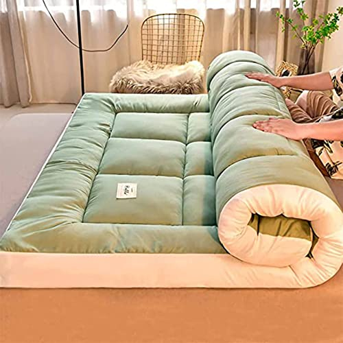 Japanische Bodenmatratze Dicke Futon Matratze dicke Tatami-Matte Liegenunterlage Faltbare Rollmatratze Jungen Mädchen Schlafsaal Matratzen,A,180x200cm