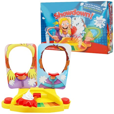 Foreverup Pie Face Game, Party Fun Cake Cream Game, Pie in the Face Family Party Games, Gaming Pie Face Whipped Cream Family Board Game, Pie-face Showdown Games for Kids and Adults