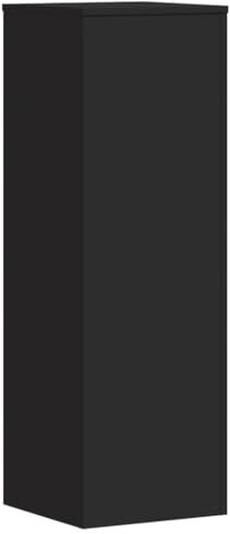 vidaXL Pflanzenständer, Blumenständer Hohle Konstruktion, Dekosäule Podest für Pflanzen Dekoartikel, Blumenhocker Blumensäule, Schwarz Holzwerkstoff