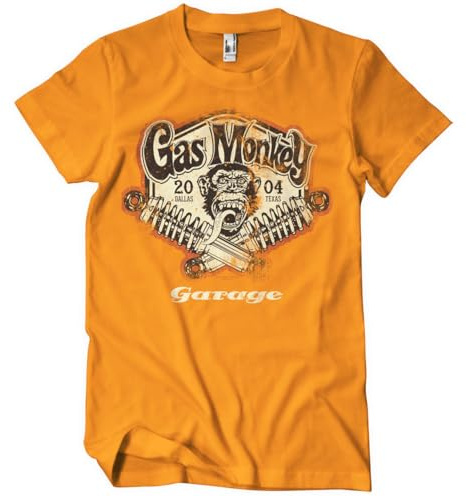 Gas Monkey Garage Offizielles Lizenzprodukt Spring Coils Herren-T-Shirt (Orange), Medium
