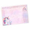 A3 Schreibtischunterlage Einhorn rosa mit kleinem 1x1 und Alphabet Notizblock 50 Blatt Malunterlage Papier 50 Blatt Kinder Mädchen Schreibtisch Auflage