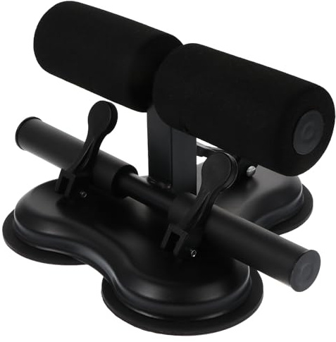 Cabilock Portable Sit Up Bar with Suction Cup for Home Abdominal Exercise Height Assistant Equipment for Crunches Aid and Belly Fitness No Help Needed and Stable Design