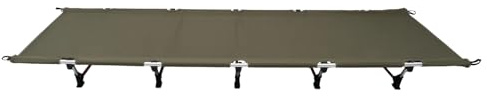 juunyeer Cama de camping plegable, 150 kg, con bolsa de transporte, camas de campo y hamacas para picnics, camping, trekking, 190 x 65 x 15 cm, verde militar