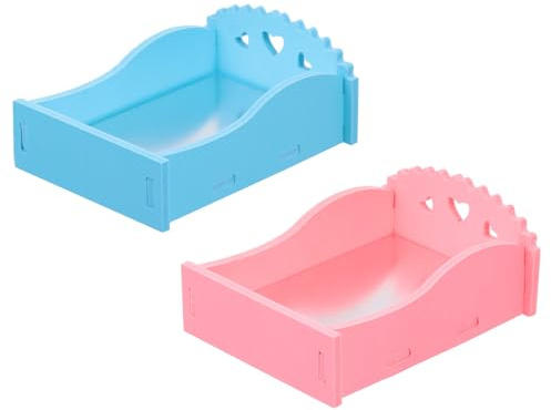 Hemobllo Cama para Hámster de Tamaño Mediano Alfombrilla de Refrigeración, Material PVC Seguro, Tapete Refrescante para Dormir Mascotas Pequeñas, 2 Piezas, Color Aleatorio,