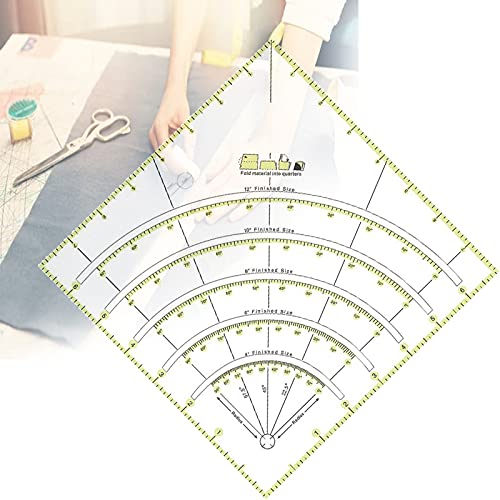 mohito Universal Schneider Lineal,Patchwork Lineal Universallineal,Lineal Nähen mit Winkelanzeigen,Zum Messen, Basteln, Nähen und Quilten
