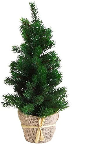 Mini Weihnachtsbaum 48 cm im Topf sehr echt wirkend