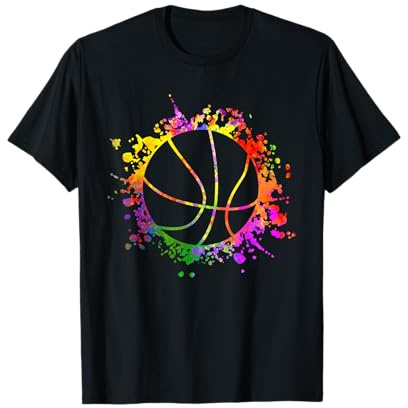 Ballon de basket coloré pour adolescentes T-Shirt