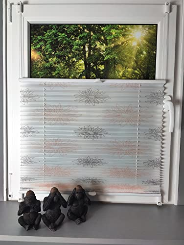 Gardinen Senay Klemmfix-Plissee verspannt mit Klemmträger, Crush-Optik, blickdichte Transparenz, Breite: 40 bis 120 cm/Länge: 130 cm und 210 cm, Farbe: Kamille farbig (80 x 130)