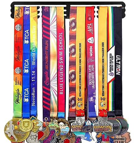 Goutoports Medal Hanger Display - Showcase and Protect Your Medals in Style Metal Resistant to Damage Breakage Bending - Equipped with Mounting Accessories Easy to Install