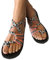 ORANDESIGNE Damen Geflochtene Sandalen Sommer Gladiator Schuhe Casual Flachen Flip Flops Strand Zehentrenner Sandalen 01 Orange 40 EU