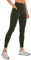 CRZ YOGA Butterluxe Damen High Waist Sport Leggings Blickdicht Soft Yoga Hosen Gym Workout Leggins mit Tasche - 64cm Olivgrun 38