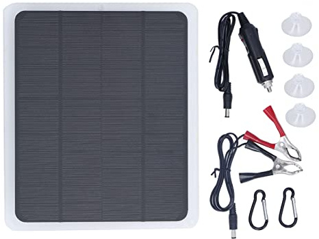 Solar Laddare för bilbatteri,Solar Panel Kit 20W 12V USB Port Solar Panel Bil Batteriladdare Bärbar Solar Batteriladdare, för Bil,Motorcykel,Båt