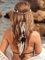 Zoestar Boho-Feder-Stirnband, Muscheln, Hippie-Kopfbedeckung, indischer türkisfarbener Kopfschmuck, Festival-Haarschmuck, Tribal-Haarschmuck für Frauen und Mädchen