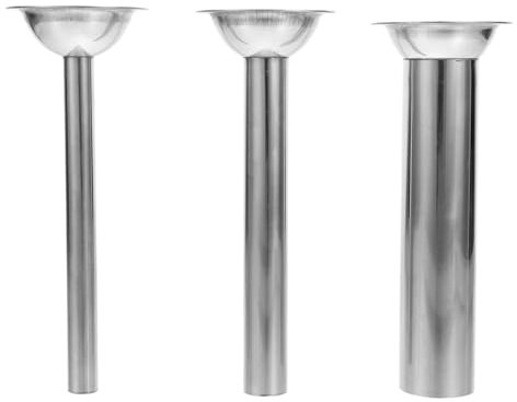 MOLUCKFU 3pezzi Tubo Per Insaccatrice in Acciaio Set Tubi Per Insaccatrice Per Carne e Salsicce