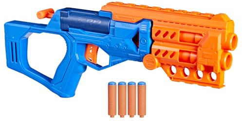 NERF N Series Topbreaker Launcher 4 officiella N1-dartpilar endast kompatibel med N1 launcher öppen för att ladda om present till barn 8 år