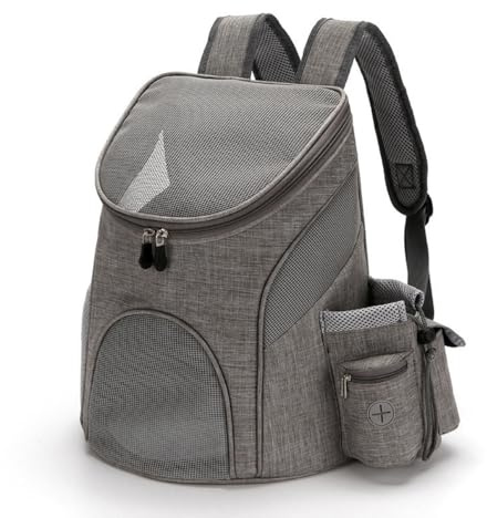 Hnayett Dog Carrier Backpacks Backpack for Pets Small Medium Dogs Puppy Rucksack Front Carrier Cat Dog Backpack Foldable for Hiking Travel