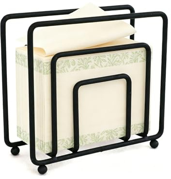 Serviettenhalter Schwarz Mattes 14cm, Serviettenspender, Serviettenständer