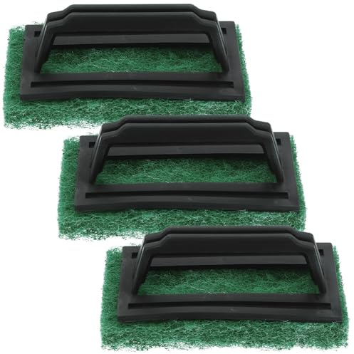 DOITOOL Juego de 3 Cepillos Removedores de Tinta para Serigrafía Cepillo para Tinta de Serigrafía Mango de PP y Esponja Duradera Color Verde Accesorios para Impresión Manual y Diseño
