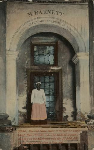 24x36 Gallery Canvas, Divided-back era postcard: The Old Slave Block in the Old St. Louis Hotel, New Orleans, La. The colored woman standing on the block was sold for $1500.00 on this same block whe