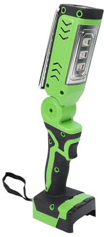 FTVOGUE Lampada da Lavoro LED Cordless da 2400 Lm Adatta per Batteria 2 Livelli di luminosità Strobo Rosso, modalità SOS Portatile e Pratica Funzione di Ricarica