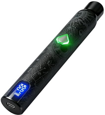 VapeMaster Skywalker Mini Dry Herb Vaporizer Pen Portable Herbal Vaporiser - Next-Gen Quartz Chamber, Temperature Control, LED Display, Pure Vapor, No Nicotine (Infinite Black)