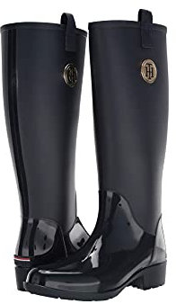 Tommy Hilfiger Karissa 2, stivali da pioggia da donna, blu scuro, taglia 40, Blu, 40.5 EU