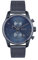 BOSS Chronograph Quarz Uhr für Herren mit Blaues Edelstahl-Mesh-Gliederarmband - 1513836